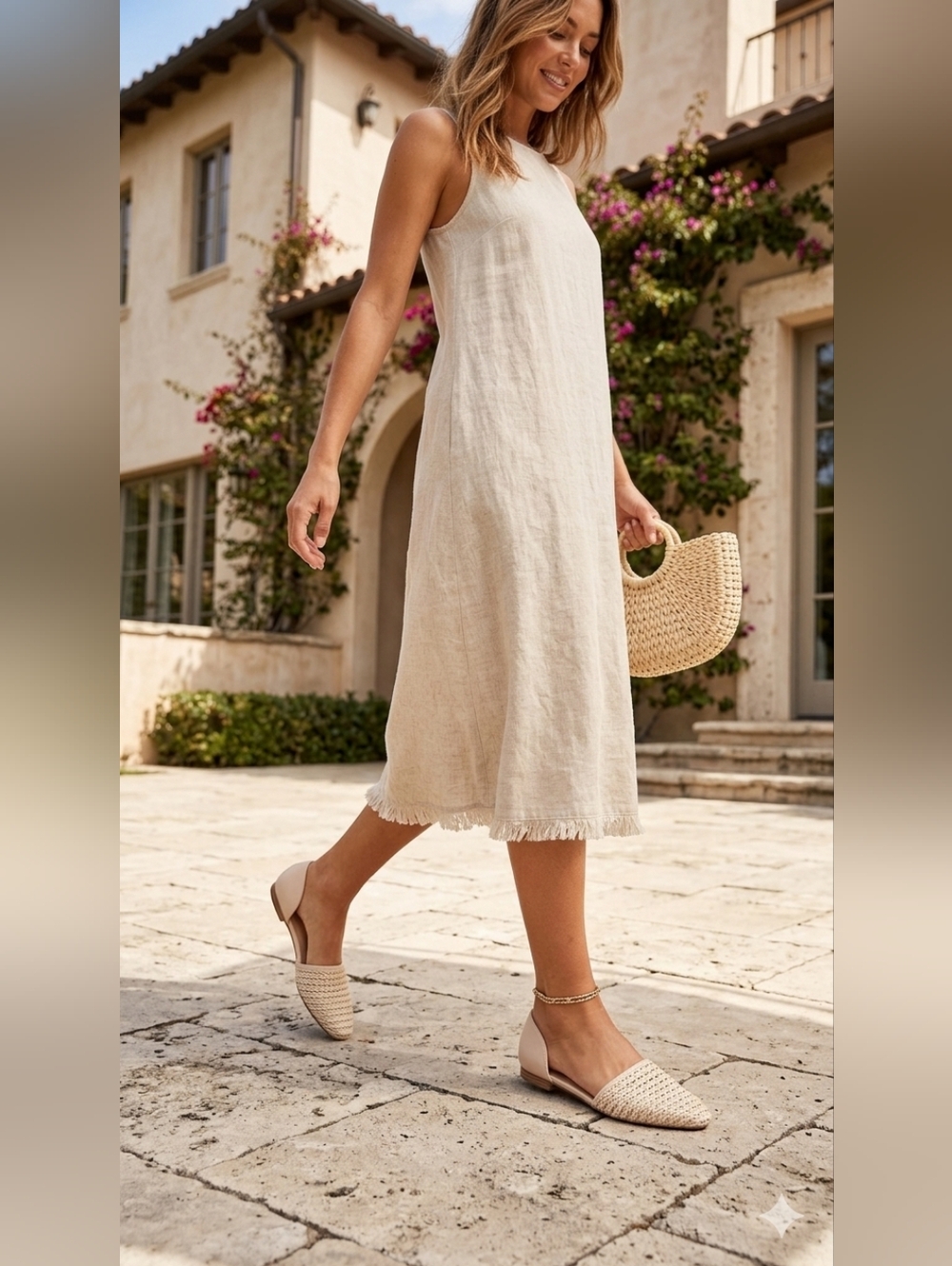 LC Lauren Conrad Woven D’Orsay Flats Cream Neutral Summer Shoes